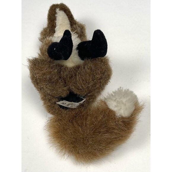 FOLKMANIS 4" Brown Fox FINGER PUPPET Plush Stuffed Soft Toy Pretend Play EUC - Picture 3 of 4
